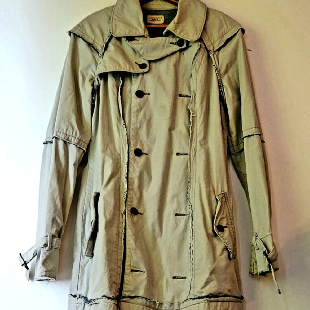 Free People beige trench coat